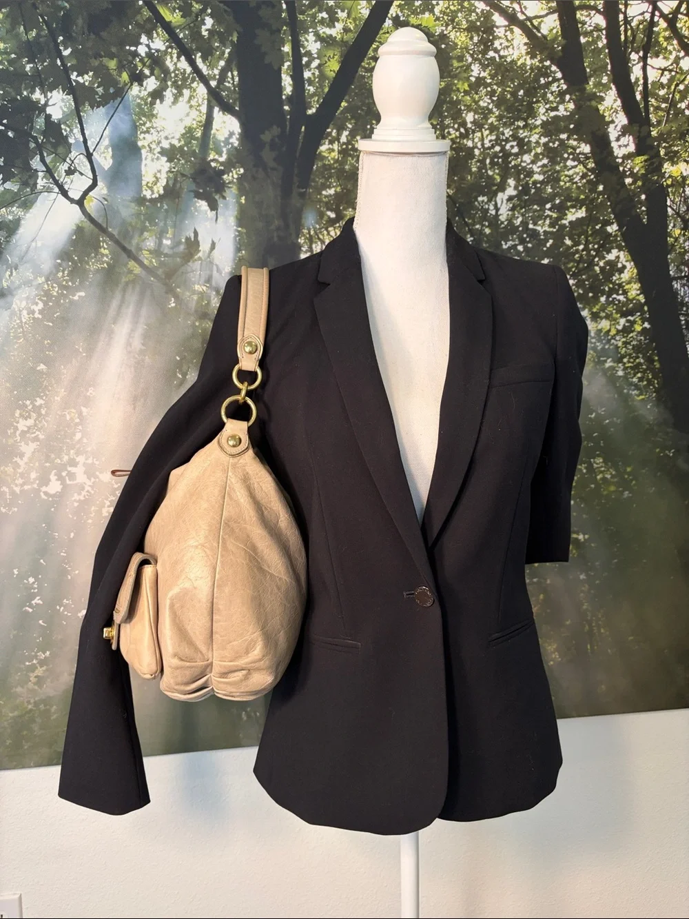 Coach Poppy Y2K Leather Double Pocket Leather Swing Hobo Bag